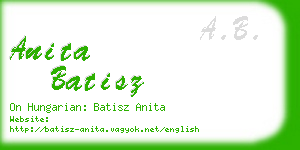 anita batisz business card